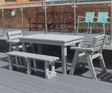 Quartermaster's Table Set - recycled plastic outdoor dining furniture set - on this page