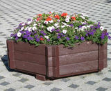 Hexagonal Planters - Traditional hexagonal planter design without a base - on this page