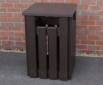 Premium Recycled Plastic Litter Bin - outdoor waste bin for public spaces