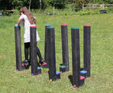 Square Stilts - recycled plastic playground balance posts for schools - on this page
