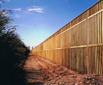 High-performance timber acoustic noise barriers