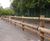 Crash-rated timber safety barrier – Alton Towers 2