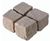 Red granite cropped paving setts 2
