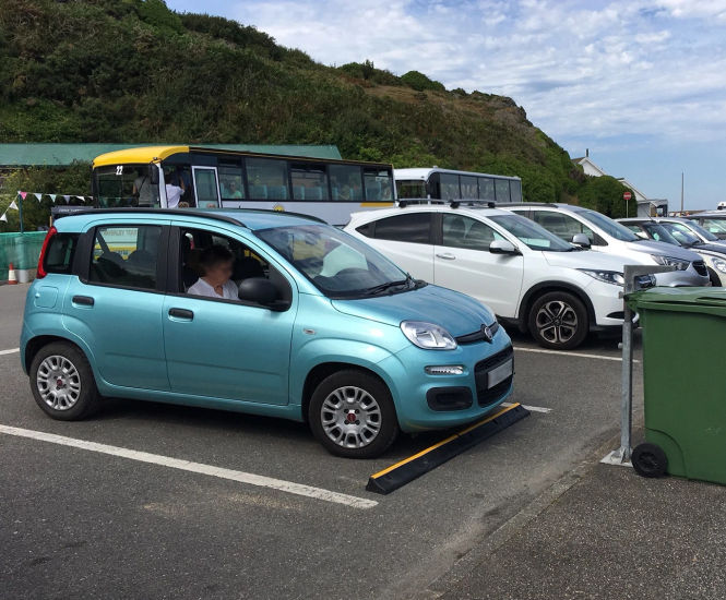 CarStop Wheel Stop - recycled rubber car park wheel stop for car bay safety