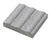 Granite and basalt corduroy tactile paving 2