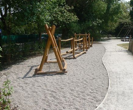 Gravelsafe® - granite impact-absorbing safety surfacing for playgrounds