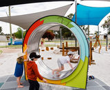 Rollrunner  J3510® - stainless steel rotating playground wheel for children - on this page