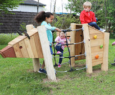 Bear J49104® - wooden animal playground climber for early years children