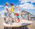 Lily Pad - wooden playground spring rocker for 5 children 2