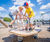 Lily Pad - wooden playground spring rocker for 5 children 1