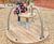 Roundabout - wooden playground spinner for 6 children aged 3 and up 2