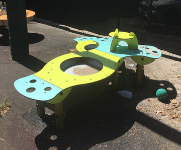Gardening Workshop - outdoor timber water play table for children