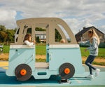 J951 Van Springer - inclusive 10-seat HPL playground spring rocker