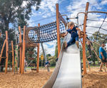 Kanopé multiplay unit - timber-look steel playground