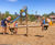Seesaw - wooden playground seesaw with handles for two children 1