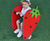 Strawberry - red HPL spring rocker for playgrounds ages 2-8 0