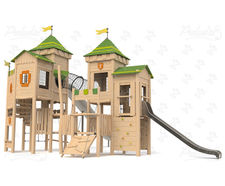 Fiefdom - giant wooden playground structure for multi-child outdoor play