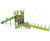 J56009 Kanopé Tower - inclusive steel playground tower with slides and ramp 0