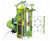 Ka'Yop Maxi Unit - steel playground tower with slide and climbing features 5