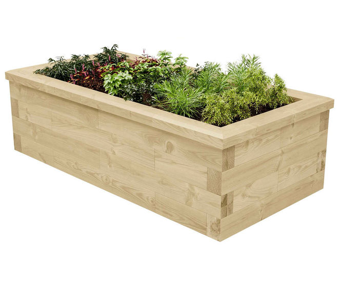 WoodBlocX Alder Planter - Modular timber raised planters