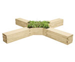 Arran Planter Bench - Modular timber bench with planter