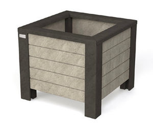 Milano Planter - recycled plastic outdoor square planter