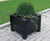 Milano Planter - recycled plastic outdoor square planter 1