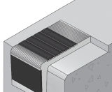 HPN1 & HPN2 - recessed PVCu stair nosings for concrete steps - on this page