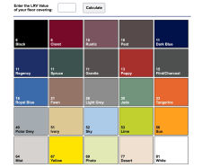 LVR colour calculator for flooring