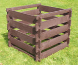 Slatted recycled plastic garden compost bin - on this page