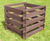Slatted recycled plastic garden compost bin 0