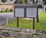 Man-made Timber (MmT) - recycled plastic outdoor noticeboards