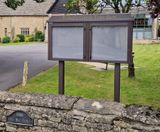 Man-made Timber (MmT) - recycled plastic outdoor noticeboards - on this page