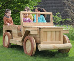 Roady Jeep - wooden jeep climbing frame for early years playgrounds