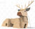Deer Multiplay Unit - large natural wood playground structure for children 1