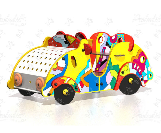 Big Twiny Car - playground car for 3 children, HPL panels, ages 2-6