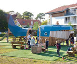 Whale - large wooden playground with slide, tunnel and balance trail - on this page