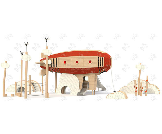 Airship in the Clouds - wooden multiplay unit for children aged 2+