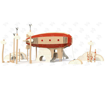 Airship in the Clouds - wooden multiplay unit for children aged 2+