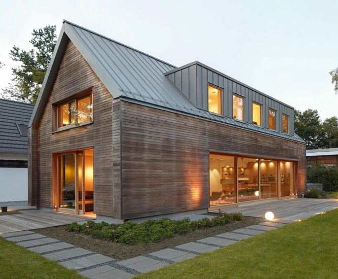 RHEINZINK Angled Standing Seam - zinc roof panels for pitched roofs