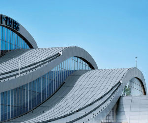 RHEINZINK Double Standing Seam - zinc roof panels for pitched buildings