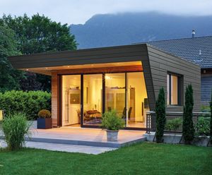 RHEINZINK H 25 Horizontal Panel - zinc facade cladding for buildings