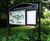 Cavalier combination display notice board and graphic panel 1