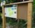 Bowman B combination display - oak notice board with cork pinboard 3