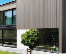 WEO35 Cladding Light Grey - composite wood effect cladding for exterior use