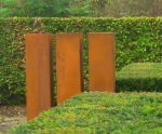 Solidum Corten Plinth - corten steel display stand for garden statues
