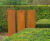 Solidum Corten Plinth - corten steel display stand for garden statues 0
