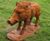 Cast Iron Wild Boar Statue - cast iron garden animal ornament 0