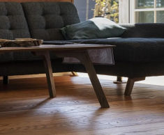 Round Wood Engineered Oak Floor Board - natural oiled flooring plank