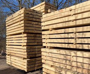 Oak Sawn Finish Sleeper - oak timber for garden beds and retaining walls